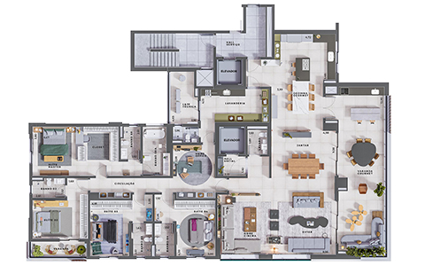 miniatura habiarte construtora incorporadora cidade seattle empreendimentos set3d studio set 3d render arquitetura mercado imobiliario maquete eletronica 033